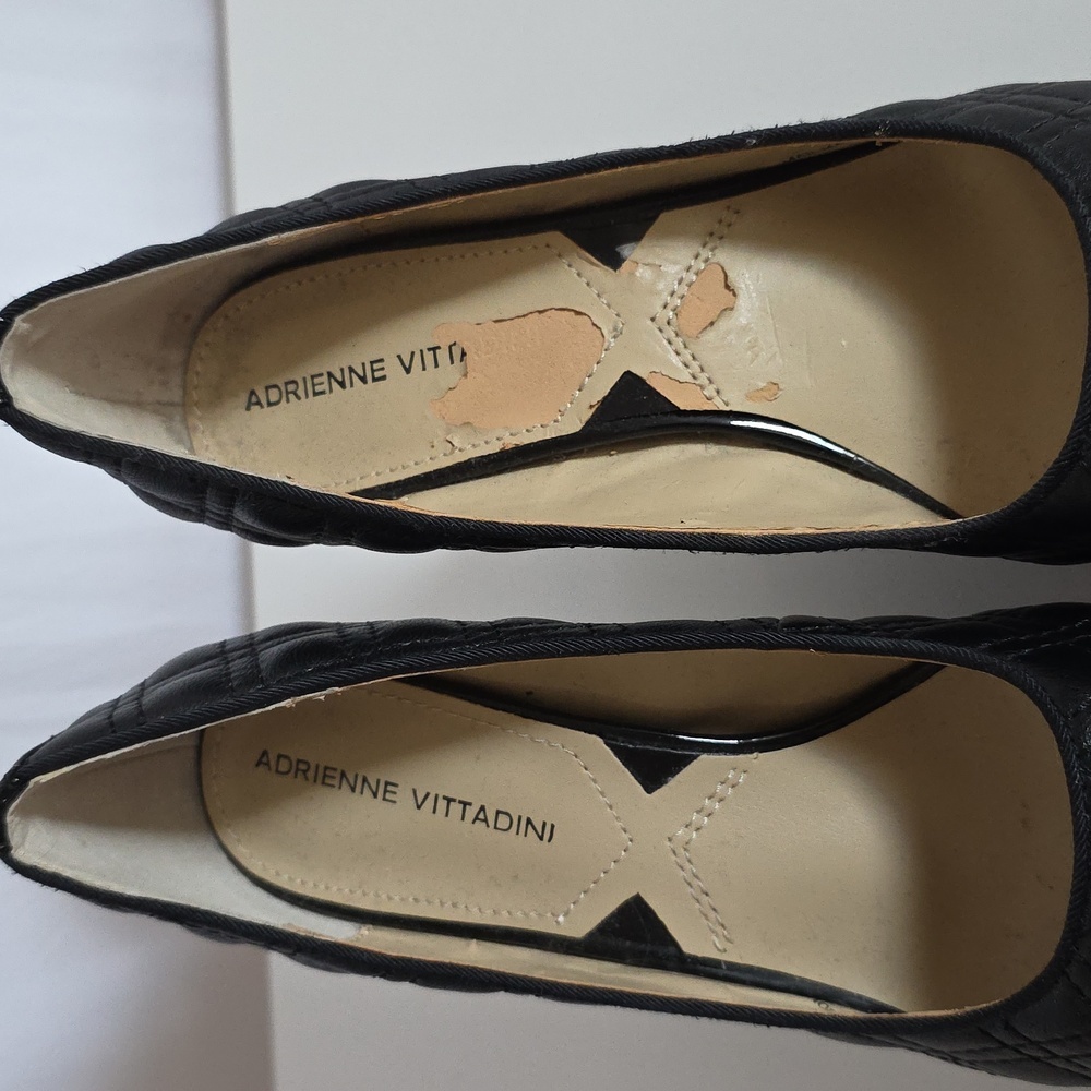 Adrienne Vittadini Black Leather Upper Shoes. Size 6 1/2 Medium. - Picture 8 of 10